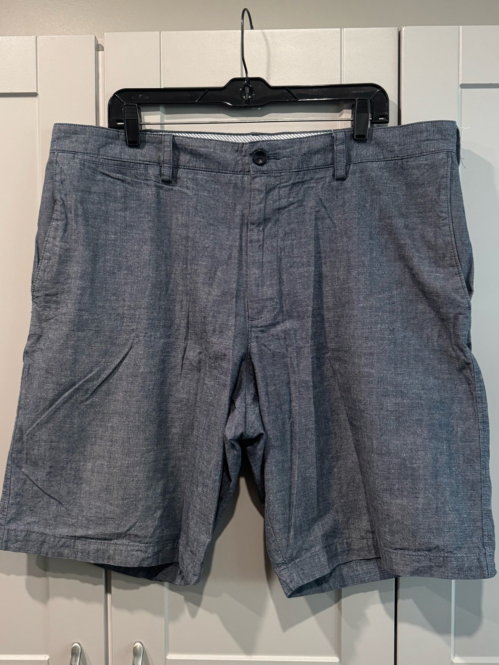 Banana Republic Men's Chambray Shorts - Blue Gray